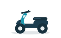 125cc class rental scooter in Zakynthos — illustration; the exact model is assigned at pick-up